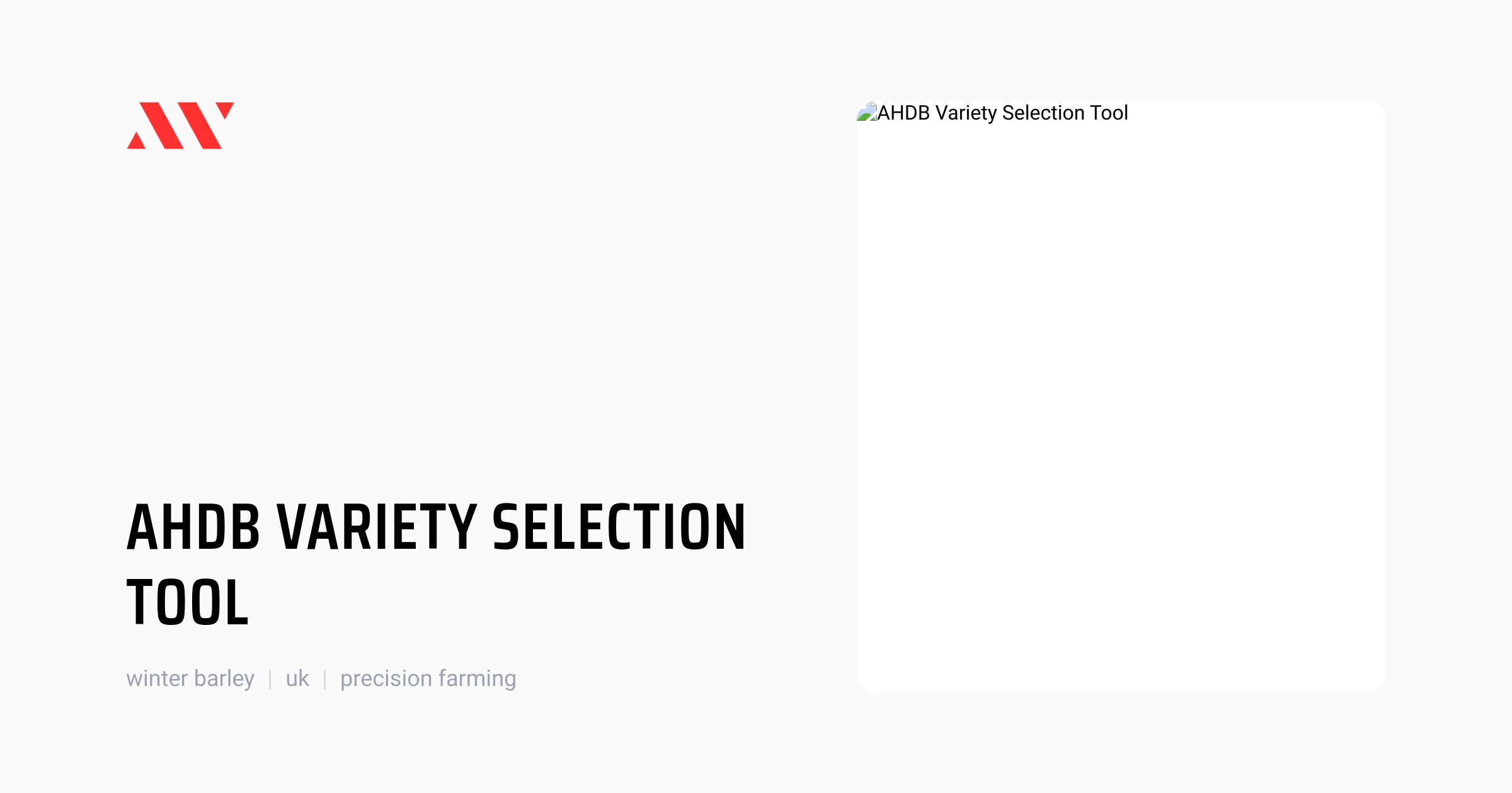AHDB Variety Selection Tool by Agriculture and Horticulture Development ...